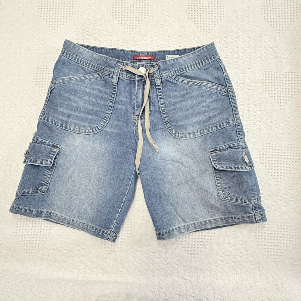 Y2K Unionbay Cargo Denim Shorts (7)